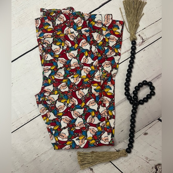 Nwot rare Santa OS LULAROE leggings - Picture 3 of 7